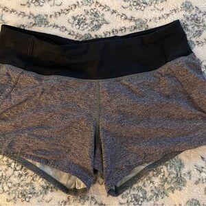 Lululemon Athletica Black and Gray Athletic Shorts